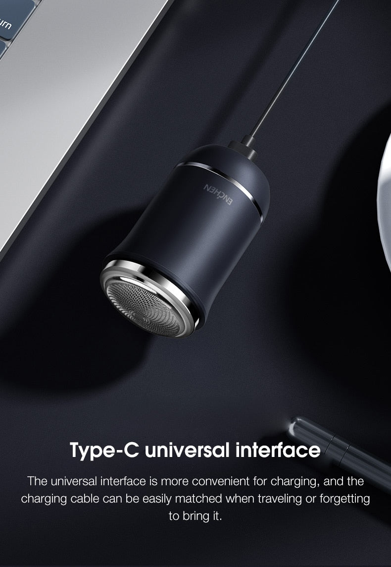 ENCHEN Mini Electric Face Shaver Men Rechargeable Shaving Beard - KiwisLove