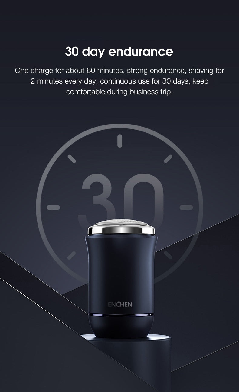 ENCHEN Mini Electric Face Shaver Men Rechargeable Shaving Beard - KiwisLove