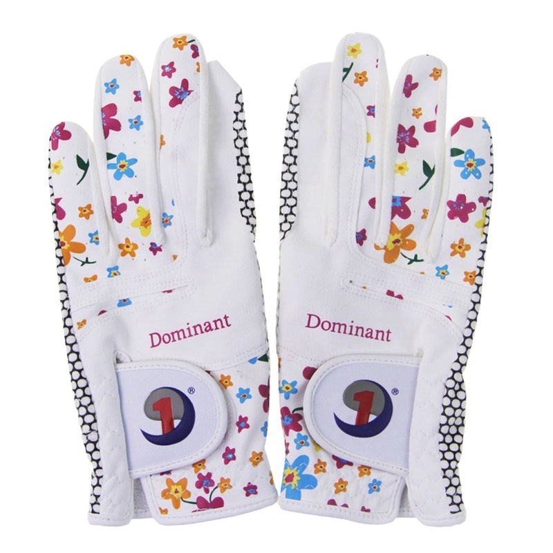 Golf Glove Women  Cool Leather  Summer Floral Colorful Breathable - KiwisLove