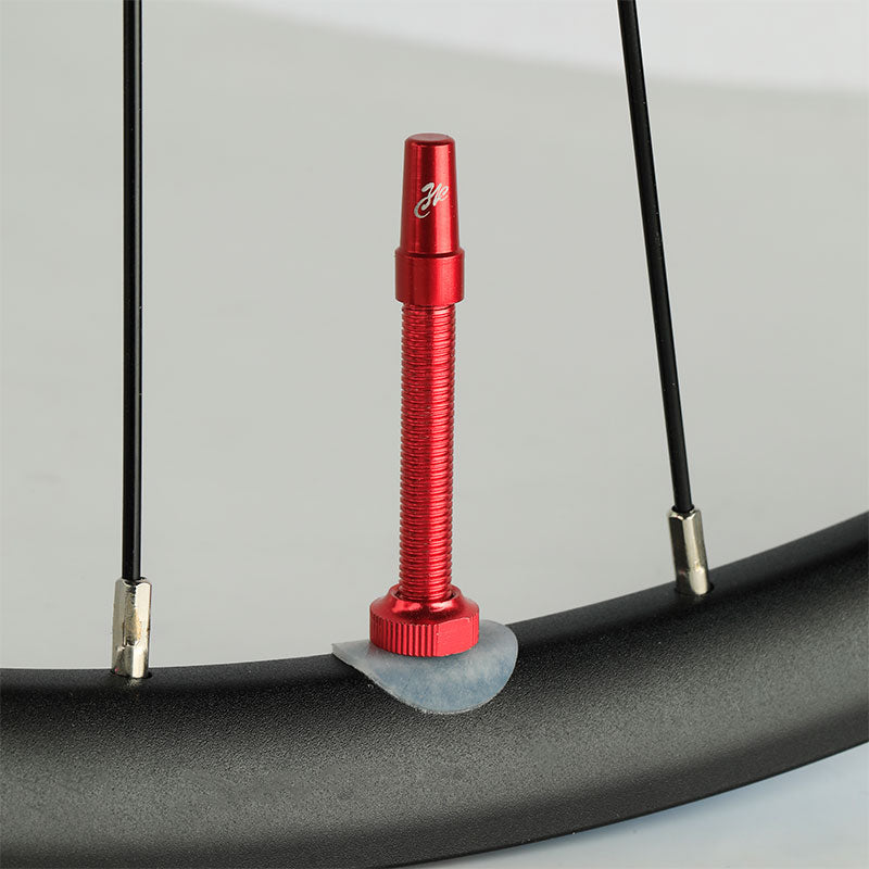 2PCS Deemount Bicycle Tubeless Carbon Rim Presta Valves 44/60mm F/V Nipple Brass Core CNC Machined Anodized W/Tool - KiwisLove