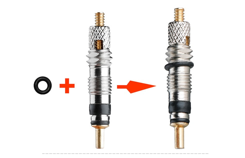 2PCS Deemount Bicycle Tubeless Carbon Rim Presta Valves 44/60mm F/V Nipple Brass Core CNC Machined Anodized W/Tool - KiwisLove