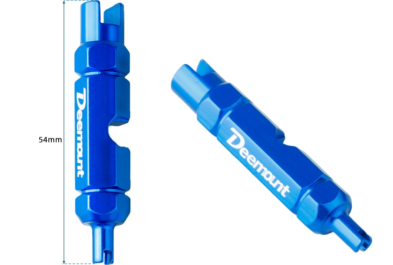 2PCS Deemount Bicycle Tubeless Carbon Rim Presta Valves 44/60mm F/V Nipple Brass Core CNC Machined Anodized W/Tool - KiwisLove