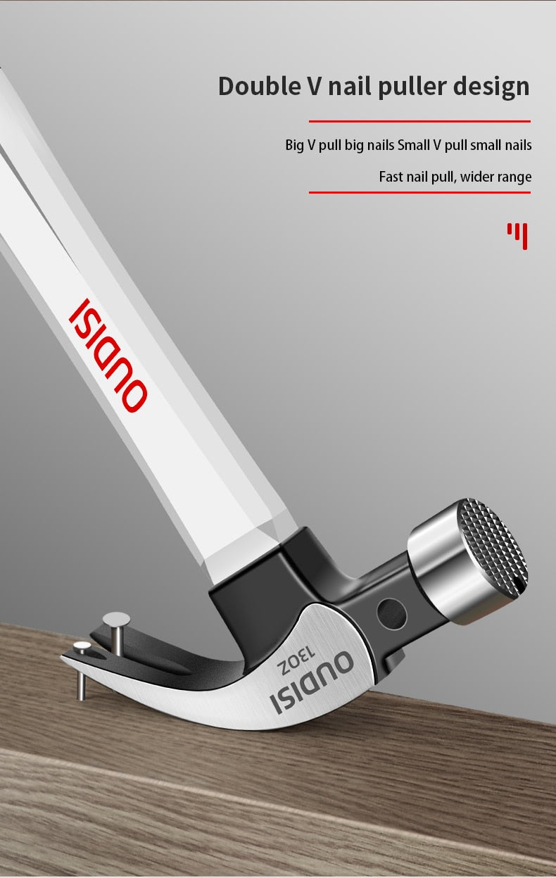 OUDISI Claw Hammer Magnetic Automatic Nail Suction Double  Nail Slot - KiwisLove