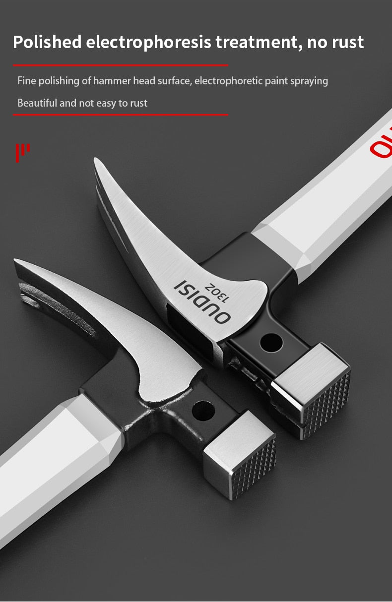 OUDISI Claw Hammer Magnetic Automatic Nail Suction Double  Nail Slot - KiwisLove