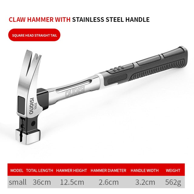 OUDISI Claw Hammer Magnetic Automatic Nail Suction Double  Nail Slot - KiwisLove