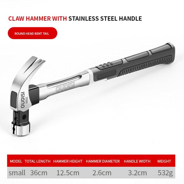 OUDISI Claw Hammer Magnetic Automatic Nail Suction Double  Nail Slot - KiwisLove