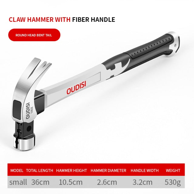 OUDISI Claw Hammer Magnetic Automatic Nail Suction Double  Nail Slot - KiwisLove
