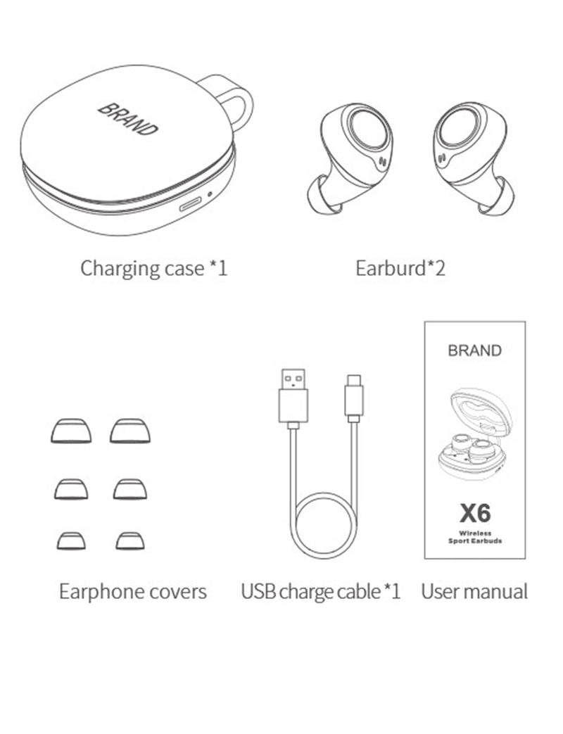 mifa X6 TWS wireless  bluetooth 5.0 earbuds True Wireless Earphones Sport - KiwisLove