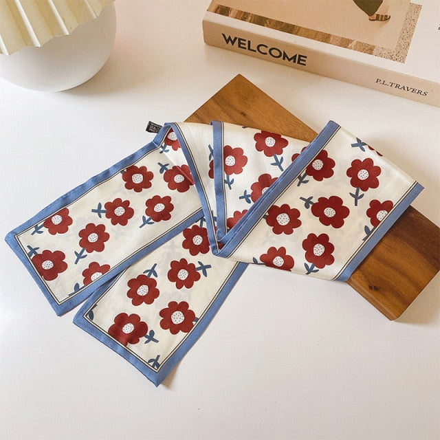 Retro Letter Hair Ribbons French Elegant Long Headband Bag Strap Accessories Beautiful Girls Bow Knot Hair Band - KiwisLove