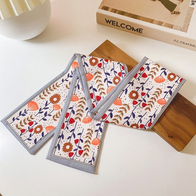 Retro Letter Hair Ribbons French Elegant Long Headband Bag Strap Accessories Beautiful Girls Bow Knot Hair Band - KiwisLove