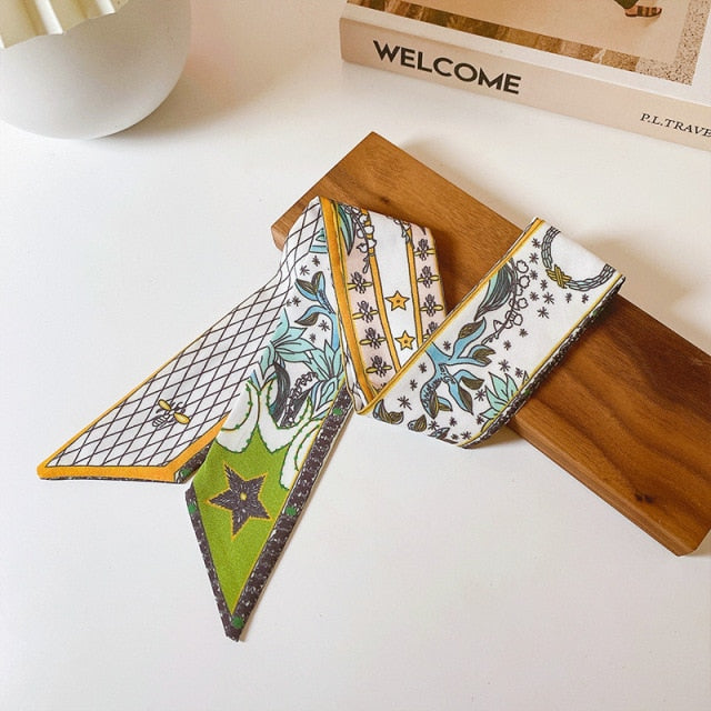 Retro Letter Hair Ribbons French Elegant Long Headband Bag Strap Accessories Beautiful Girls Bow Knot Hair Band - KiwisLove