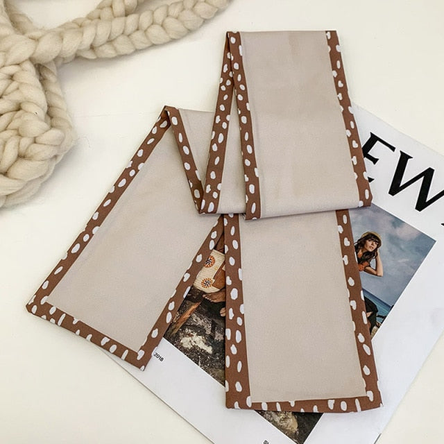 Retro Letter Hair Ribbons French Elegant Long Headband Bag Strap Accessories Beautiful Girls Bow Knot Hair Band - KiwisLove