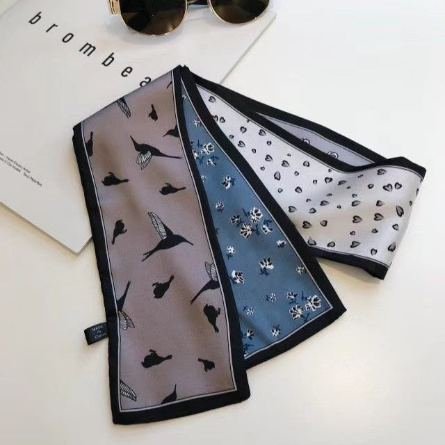 Retro Letter Hair Ribbons French Elegant Long Headband Bag Strap Accessories Beautiful Girls Bow Knot Hair Band - KiwisLove