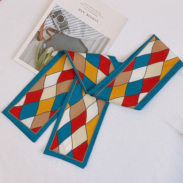 Retro Letter Hair Ribbons French Elegant Long Headband Bag Strap Accessories Beautiful Girls Bow Knot Hair Band - KiwisLove