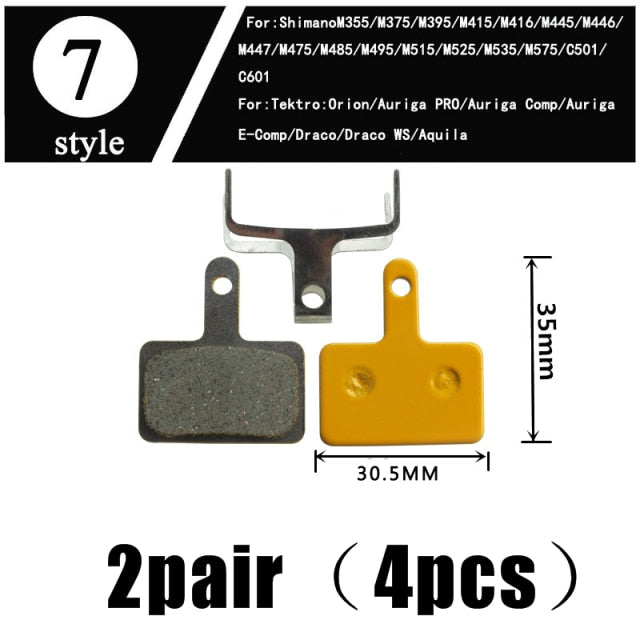 2Pair  Ceramics MTB Bicycle Bike Disc Brake Pads  SHIMANO ZOOM 985 MAGURA SRAM AVID HAYES - KiwisLove