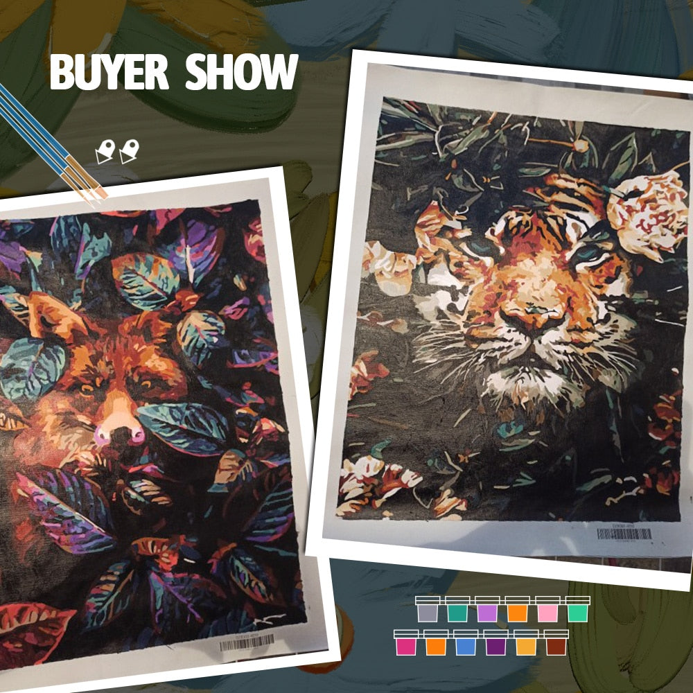 DIY Acrylic Painting By Numbers Kits 30x20cm no frame Modern Wall Home Decor - KiwisLove