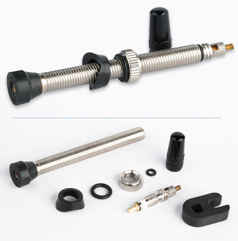 Deemount  Bicycle Tubeless Tire Presta Valve Brass Core Optional Brass Alloy Stem - KiwisLove