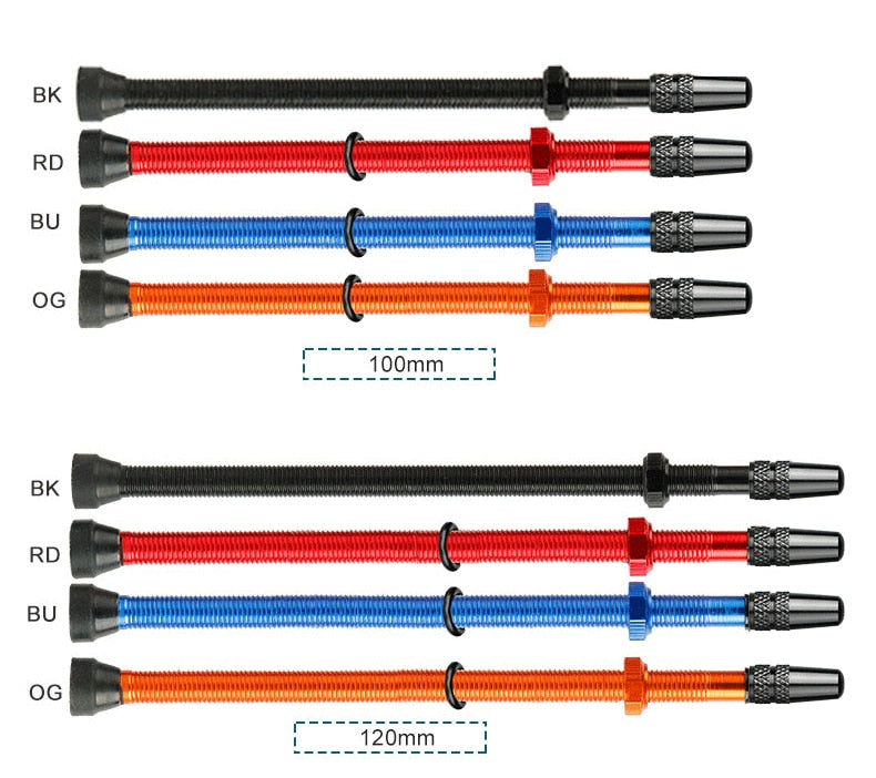 Deemount  Bicycle Tubeless Tire Presta Valve Brass Core Optional Brass Alloy Stem - KiwisLove