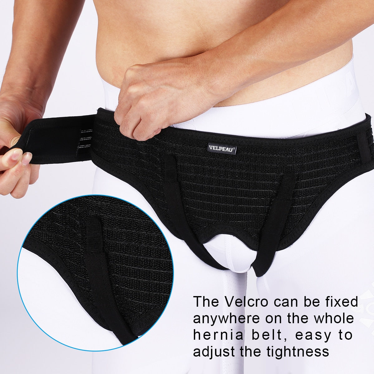 VELPEAU Hernia Belt Truss for Inguinal or Sports Hernia Pain Relief Recovery Strap - KiwisLove