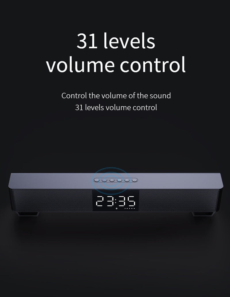 mifa Soundbar K3 Bluetooth Speaker 2 Stereo Sound Big Digital Display - KiwisLove