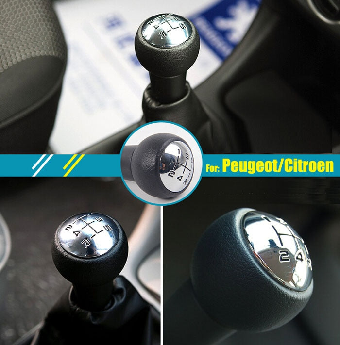 Gear Shift Shifter Knob For PEUGEOT 106 206 306 406 107 207 307 407 301 308 2008 3008 CITROEN C2 C4 SAXO XSARA PICASSO BERLINGO - KiwisLove