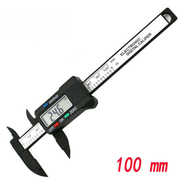 Electronic Digital Vernier Caliper Gauge Micrometer Carbon Fiber Oauee - KiwisLove
