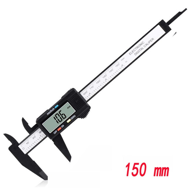 Electronic Digital Vernier Caliper Gauge Micrometer Carbon Fiber Oauee - KiwisLove