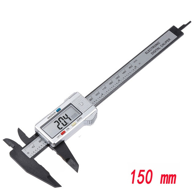 Electronic Digital Vernier Caliper Gauge Micrometer Carbon Fiber Oauee - KiwisLove