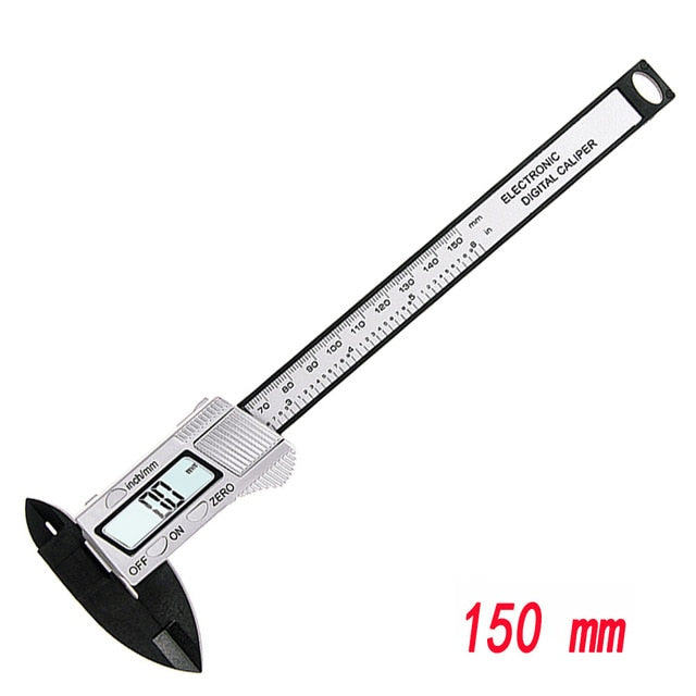 Electronic Digital Vernier Caliper Gauge Micrometer Carbon Fiber Oauee - KiwisLove