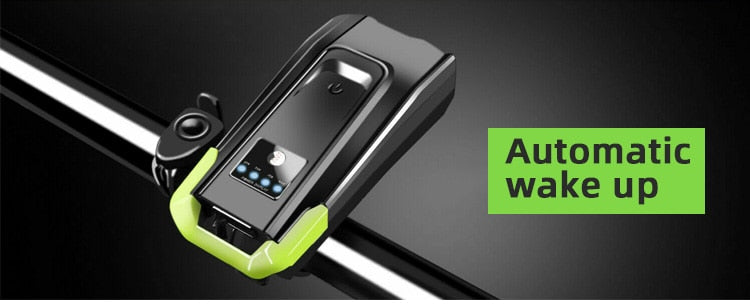 4000mAh Induction Bicycle Front Light Set USB Rechargeable Smart Headlight With Horn 800 Lumen LED Bike Lamp Cycling FlashLight - KiwisLove