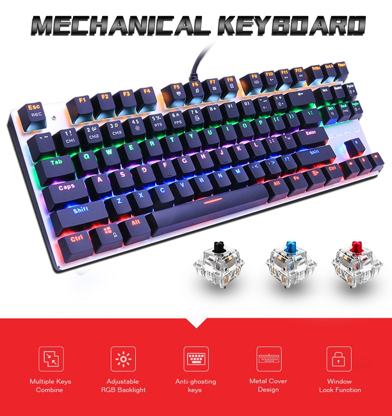 Mechanical Keyboard  Gaming Keyboards for Tablet Desktop - KiwisLove