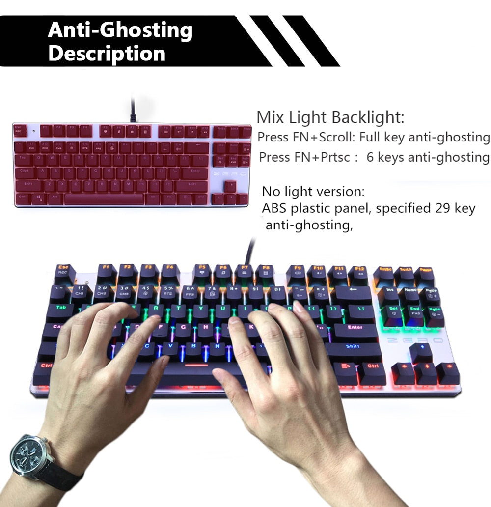 Mechanical Keyboard  Gaming Keyboards for Tablet Desktop - KiwisLove