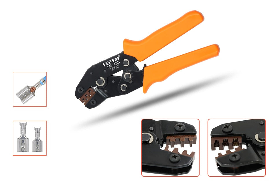 SN-48B crimping pliers 0.5-2.5mm² YEFYM high precision jaw wire electrical hand tools - KiwisLove