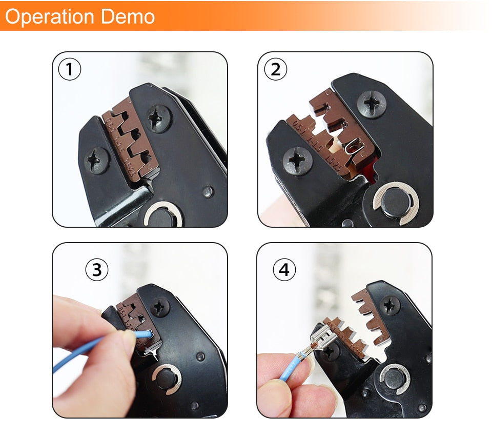 SN-48B crimping pliers 0.5-2.5mm² YEFYM high precision jaw wire electrical hand tools - KiwisLove