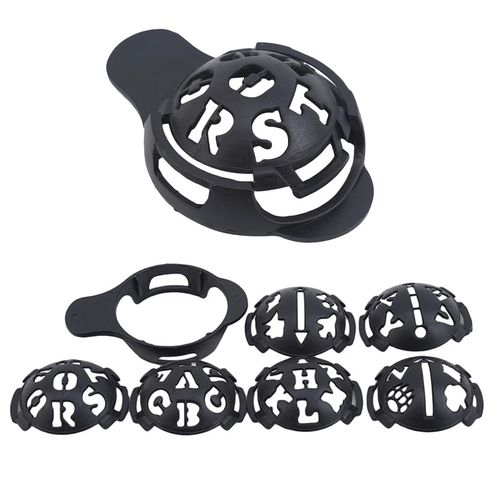 6 Pcs Practical Golf Ball Line Hollow Alphabet Golf Scriber Alignment Marks - KiwisLove