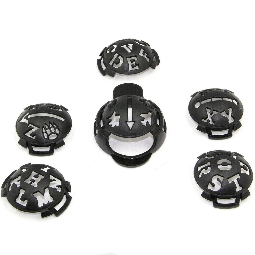 6 Pcs Practical Golf Ball Line Hollow Alphabet Golf Scriber Alignment Marks - KiwisLove