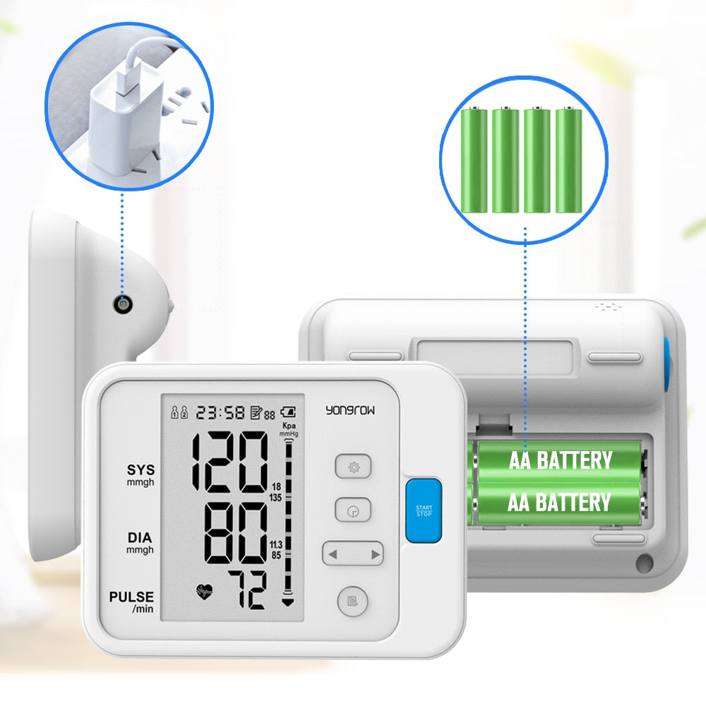 Yongrow Portable Digital Upper Arm Blood Pressure Monitor - KiwisLove