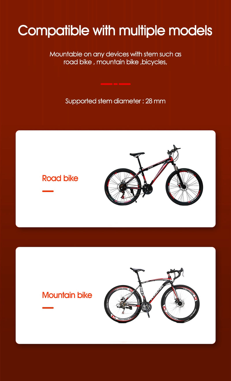 Universal Mountain Bike Phone Holder Bicycle Mobile Phone Stand Quick Mount Road Bike Handlebar Stem Mount Riding MTB Bracket - KiwisLove