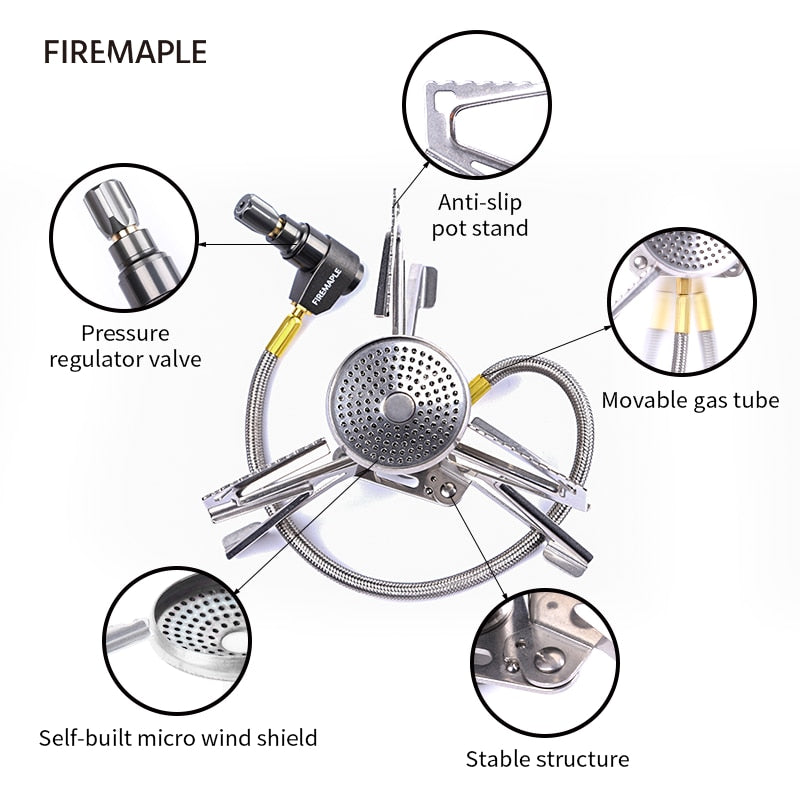 Fire Maple Polaris Pressure Regulator Camping Stove Lightweigt Gas Burner - KiwisLove