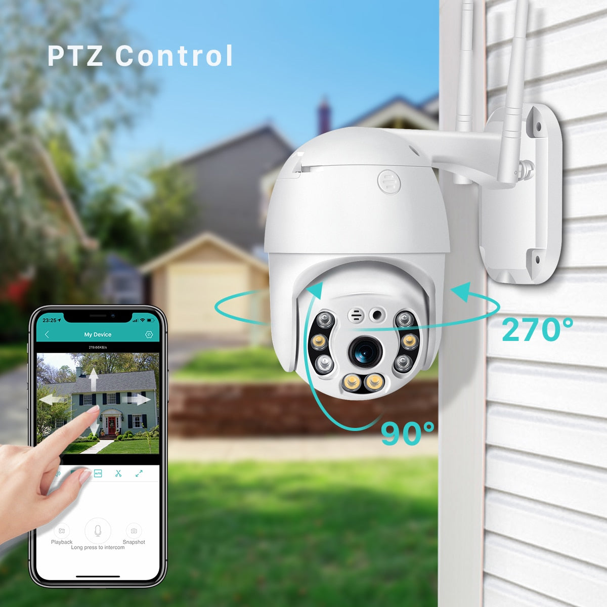 Security Camera WIFI Outdoor PTZ Speed Dome Wireless - KiwisLove