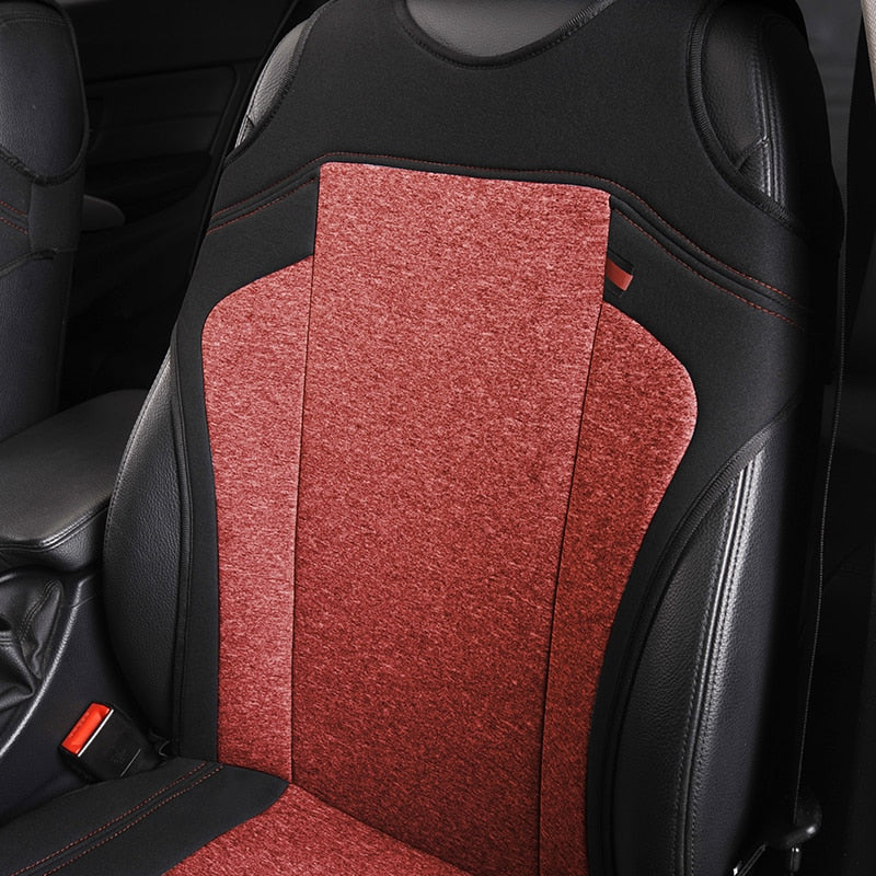 AUTOYOUTH 2pcs Universal Car Seat Covers - Front Seat Covers Mesh Sponge Interior Accessories T Shirt Design - for Car/Truck/Van - KiwisLove