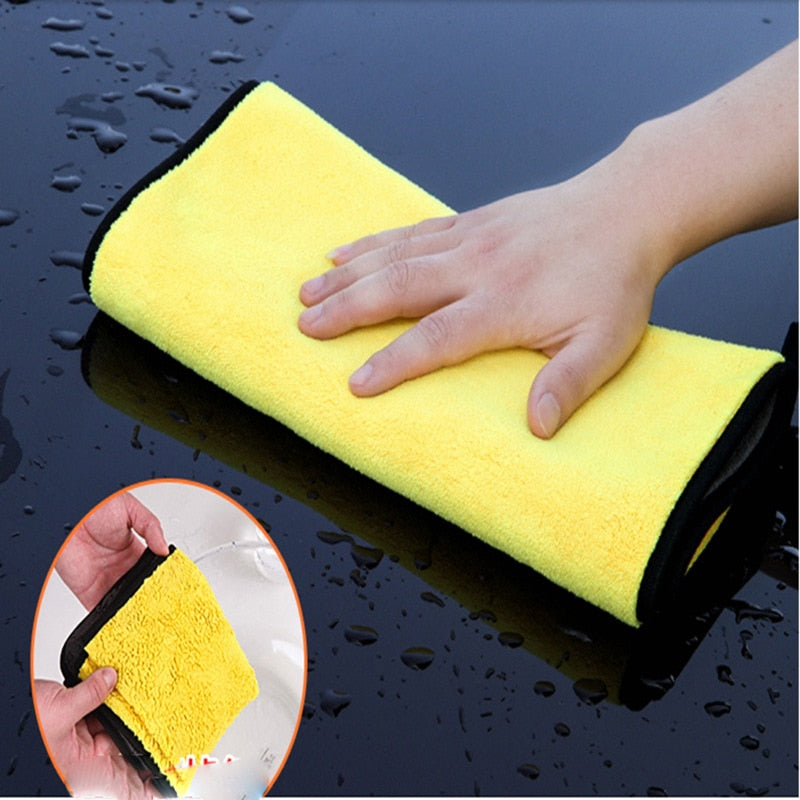 5pcs Microfiber Cleaning Cloth 600GSM Thick Plush Car Detailing Cleaning Rags for Car Home Microfiber Towel Car Wash Accessories - KiwisLove