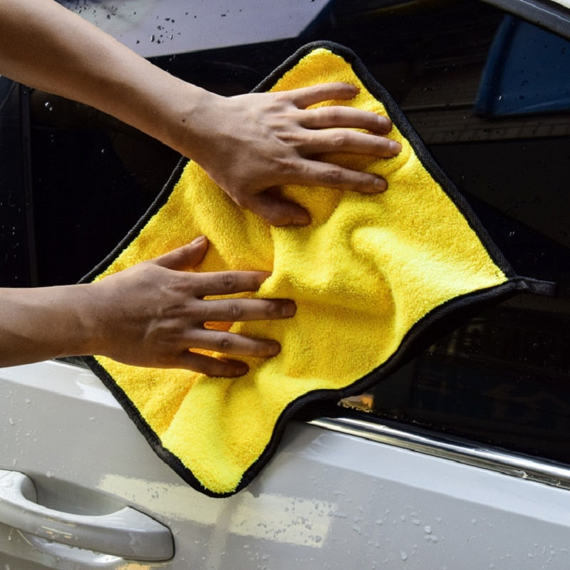 5pcs Microfiber Cleaning Cloth 600GSM Thick Plush Car Detailing Cleaning Rags for Car Home Microfiber Towel Car Wash Accessories - KiwisLove