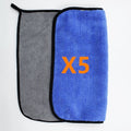 5pcs Microfiber Cleaning Cloth 600GSM Thick Plush Car Detailing Cleaning Rags for Car Home Microfiber Towel Car Wash Accessories - KiwisLove