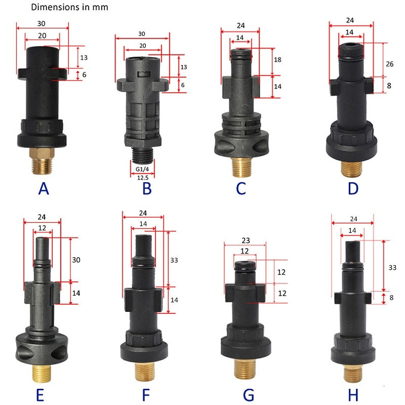 Adapter Foam Nozzle for Karcher AR Bosche Sterwins Champion Stihl Foam Generator - KiwisLove