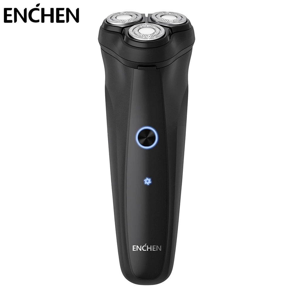 ENCHEN Warrior Electric Shaver Rechargeable Cordless 3D Rotary Razor ...