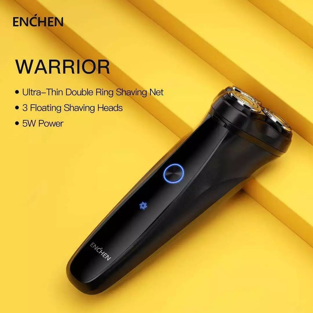 ENCHEN Warrior Electric Shaver Rechargeable Cordless 3D Rotary Razor - KiwisLove