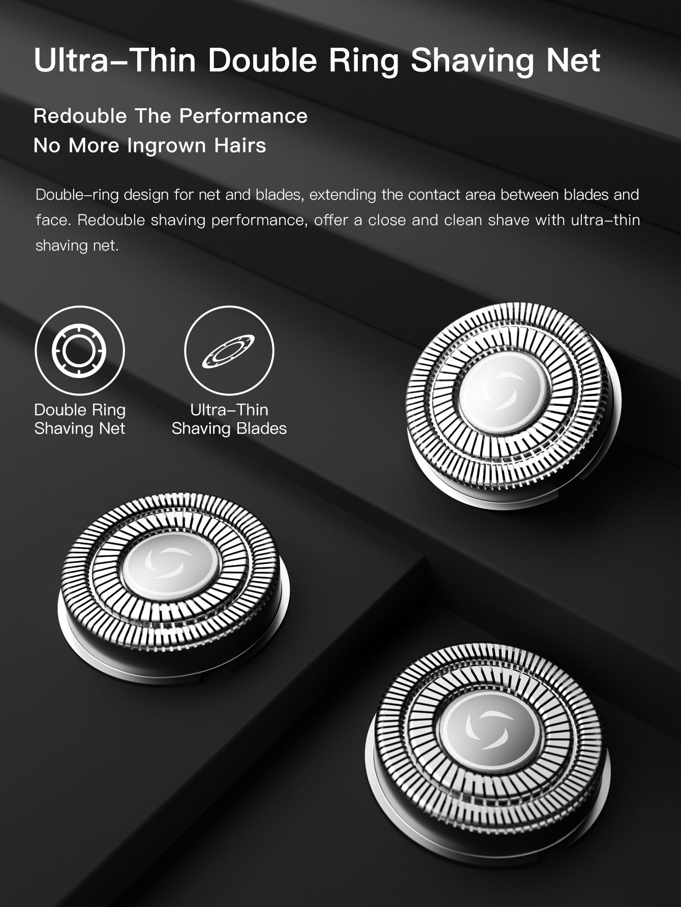 ENCHEN Warrior Electric Shaver Rechargeable Cordless 3D Rotary Razor - KiwisLove