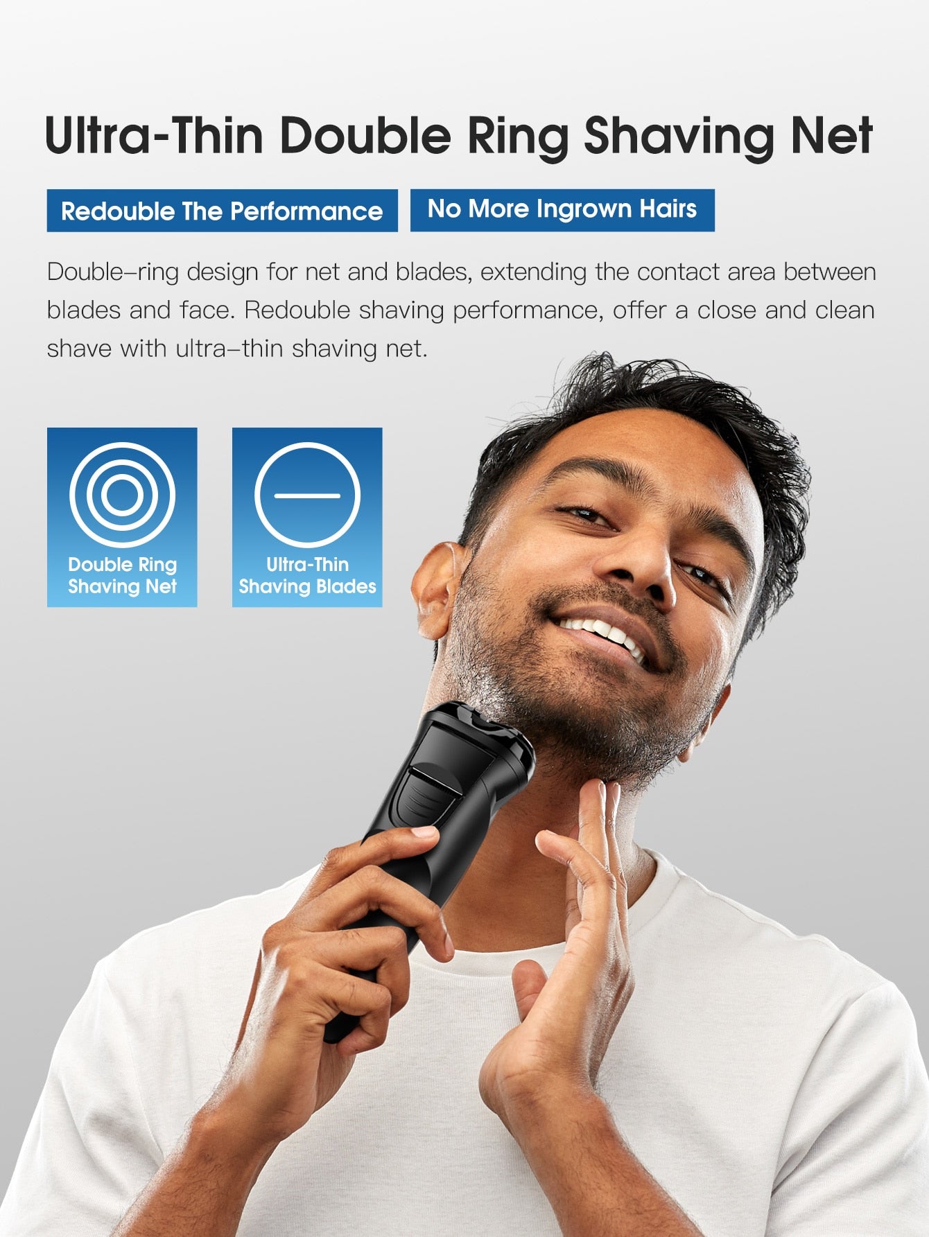 ENCHEN Warrior Electric Shaver Rechargeable Cordless 3D Rotary Razor - KiwisLove