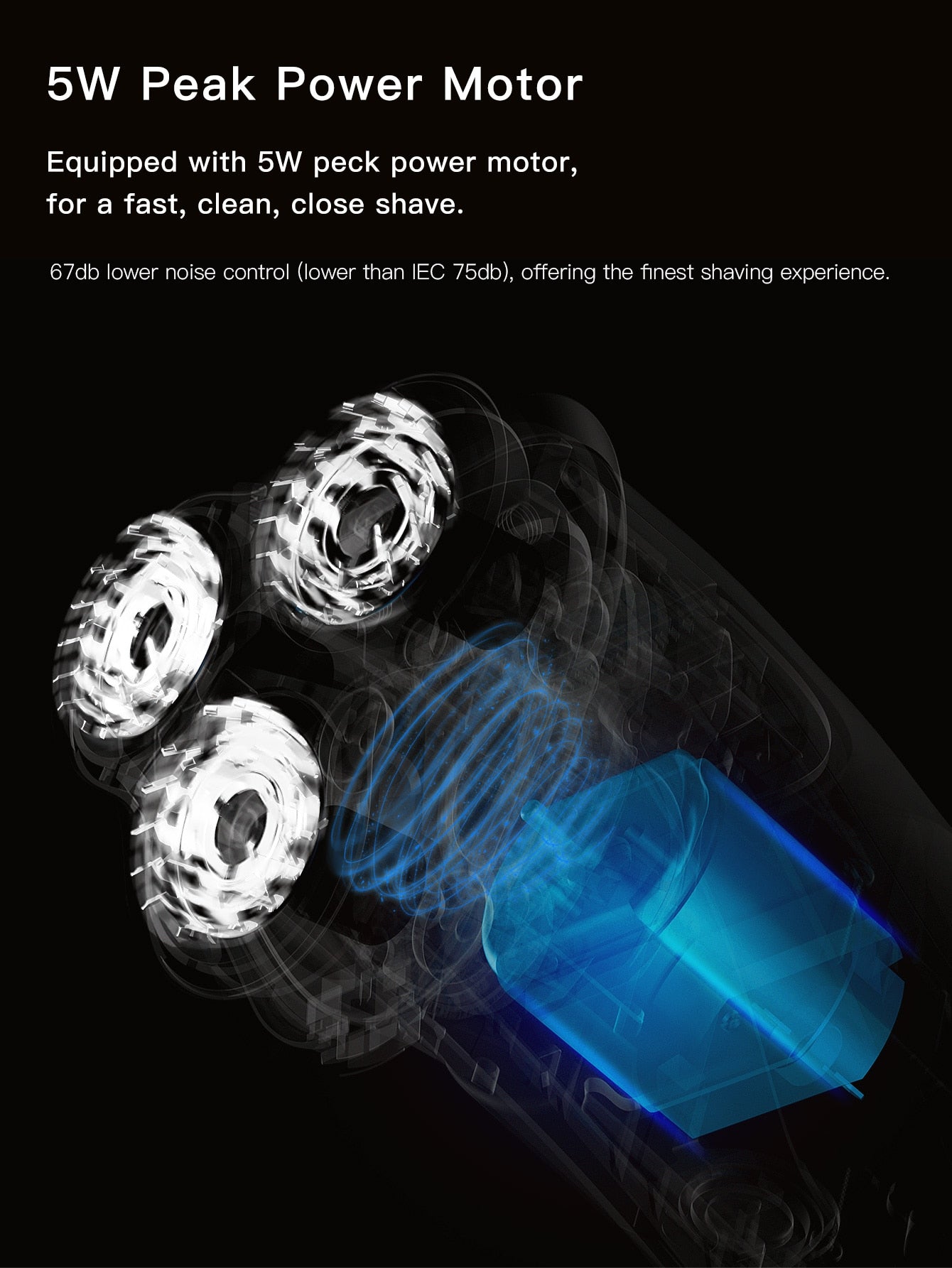 ENCHEN Warrior Electric Shaver Rechargeable Cordless 3D Rotary Razor - KiwisLove